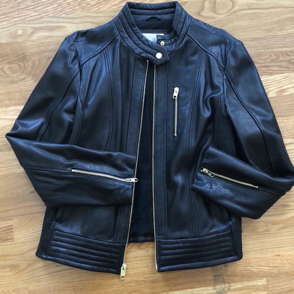 Michael Kors Black Leather Jacket